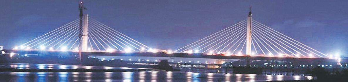Surat’s Cable Stayed Bridge to be daubed in colors using unique lighting system by Diwali