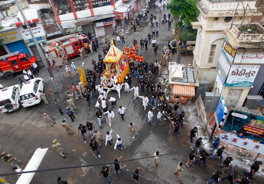 Ahmedabad Rath Yatra 2021 concludes smoothly amid curfew within 4 hours